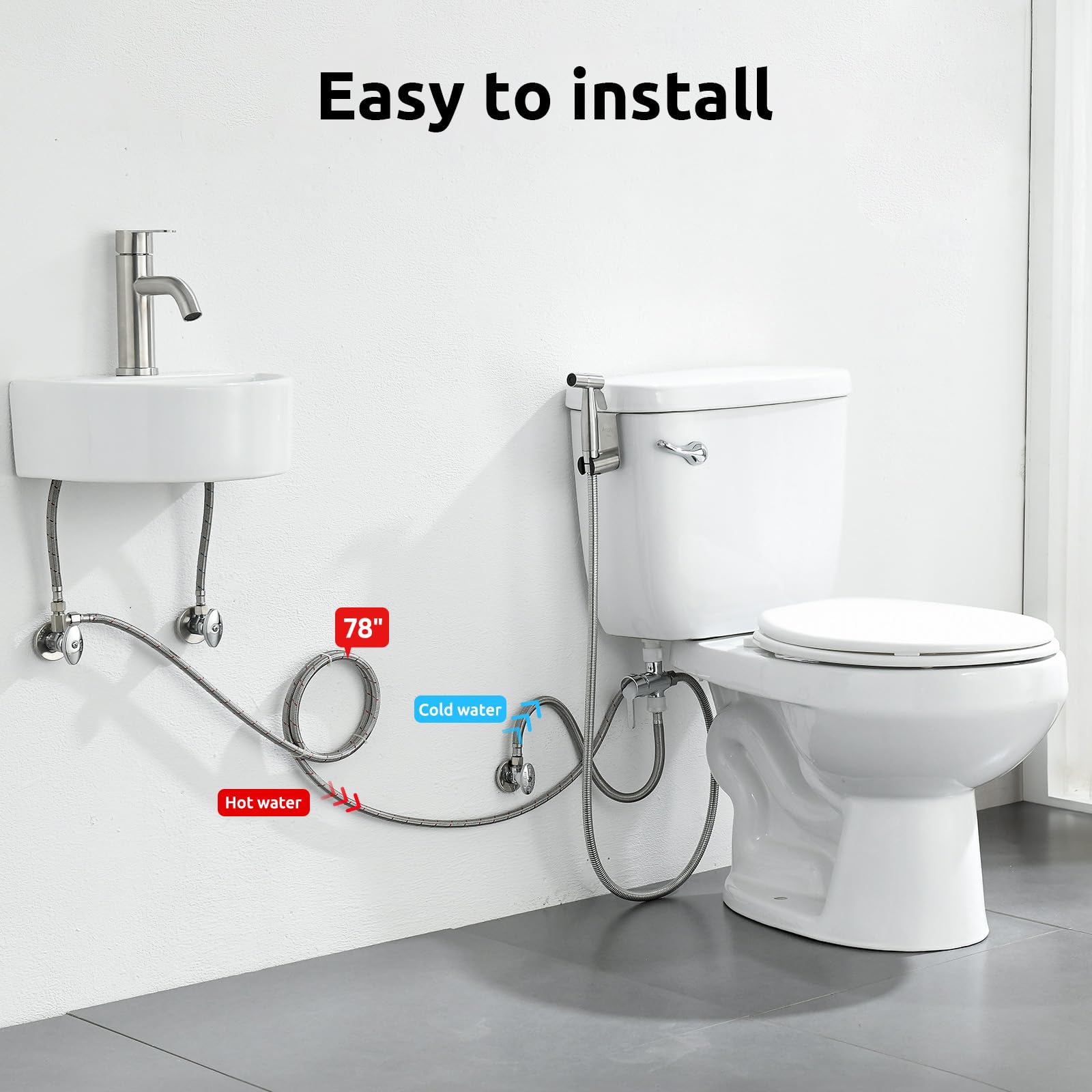 BRITULIF tool-free 5-minute install for a quick bathroom upgrade