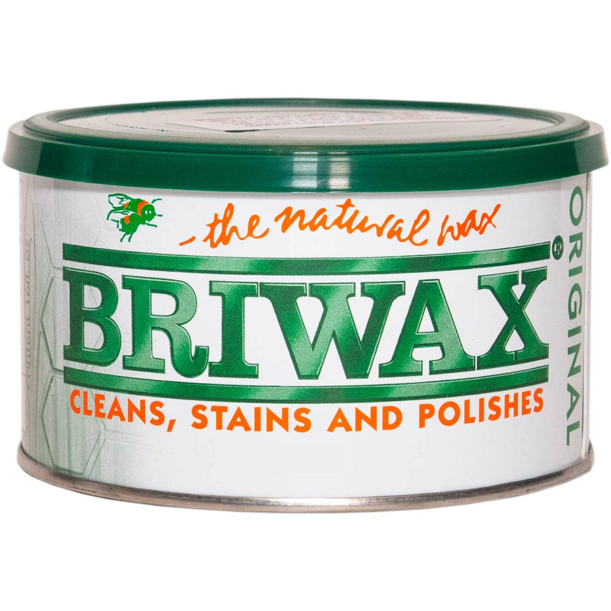 Briwax Light Brown furniture wax polish jar for finishing and antiquing wood surfaces