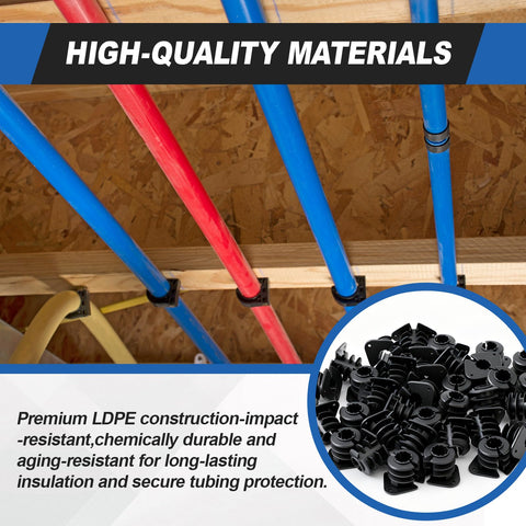 Briwooody clamp provides galvanic separation between metals to prevent corrosion concerns.