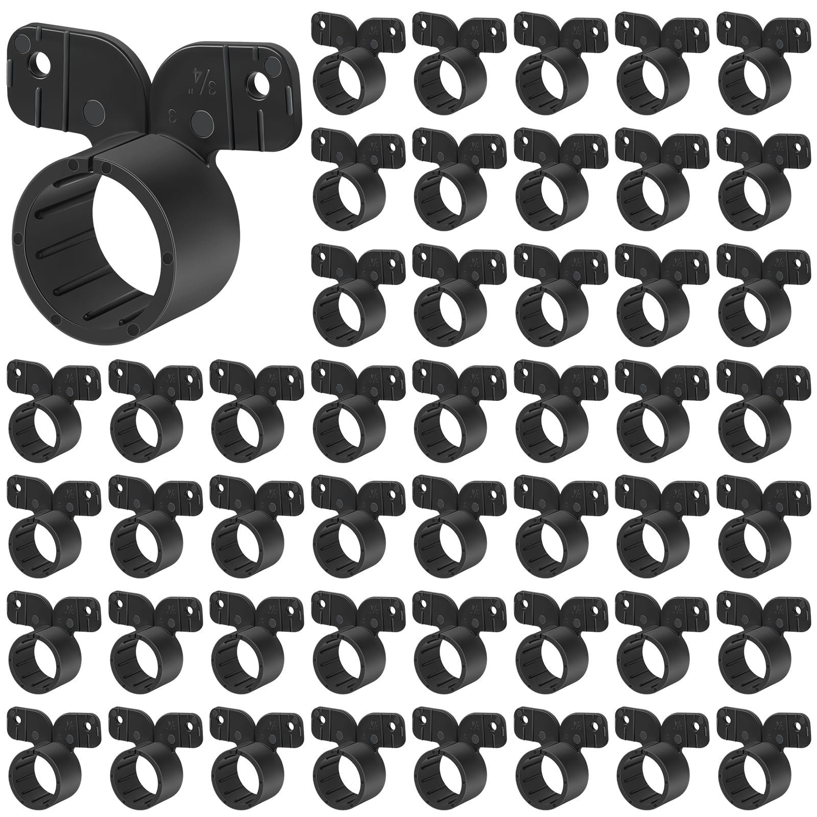 Briwooody 3/4-inch butterfly clamp supports PEX securely for neat pipe runs