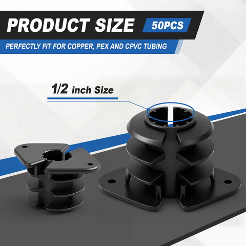 Briwooody thru isolation clamp wood stud installation demonstrates tool-free mounting in predrilled holes.