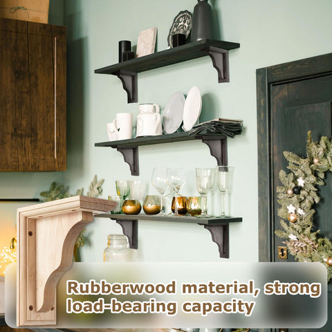Briwooody wood corbel adds decorative flair to mantels and doorways