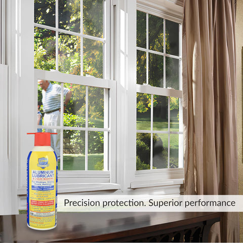 BRIXWELL 59-50 LC Wax Aerosol in-use spray on metal shows even coating.