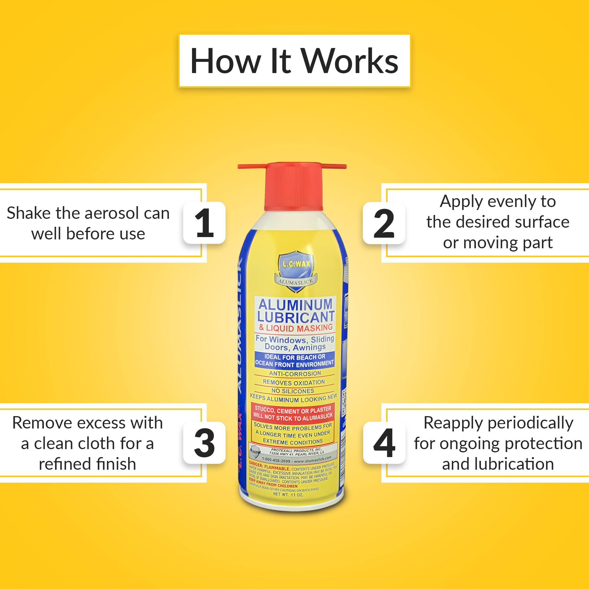 BRIXWELL 59-50 LC Wax Aerosol nozzle spray enables easy application.
