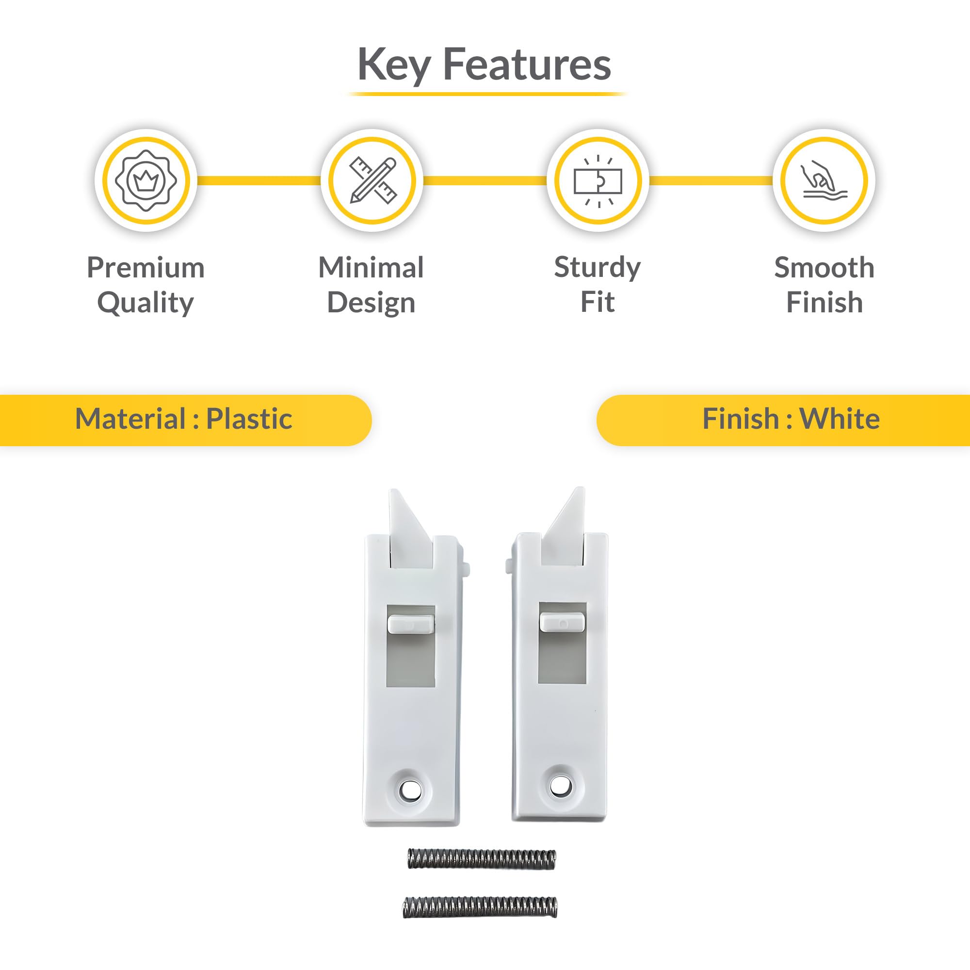 BRIXWELL 83-620WA latch sideview shows slim, unobtrusive profile