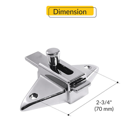 BRIXWELL keeper compatible with 1-1/4 inch square edge pilaster for secure alignment