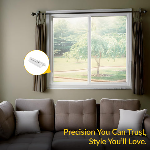 BRIXWELL residential window installation demonstrating discreet mounting on a sash