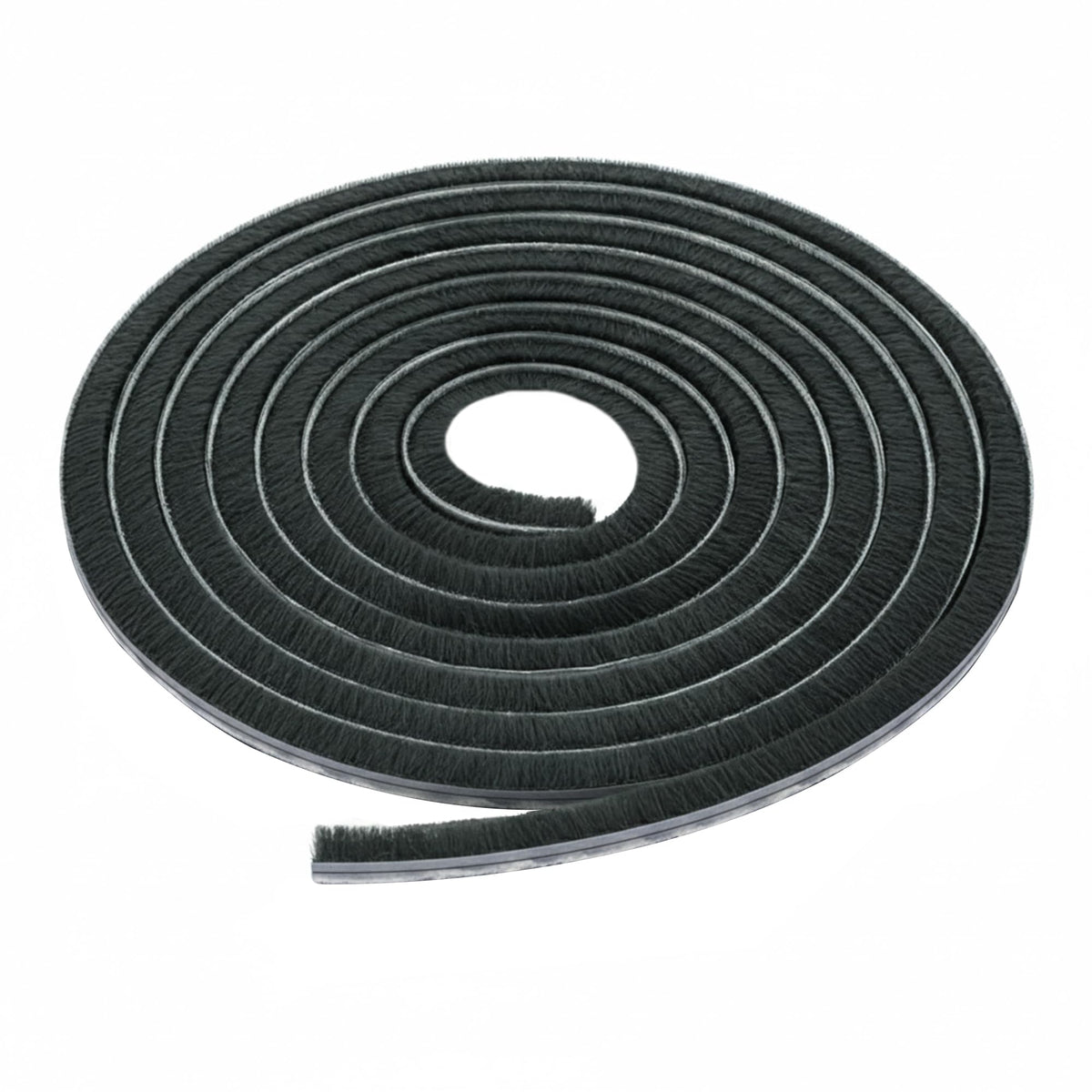 BRIXWELL Vanguard astragal pile weatherstrip side view showing sleek black finish for discreet sealing