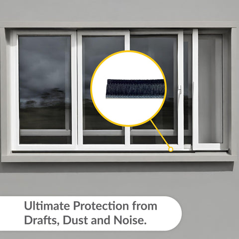 BRIXWELL Vanguard astragal-compatible weatherstrip fits standard channels