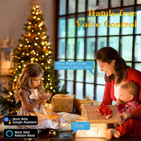 BrizLabs smart lights with voice control for hands-free operation.