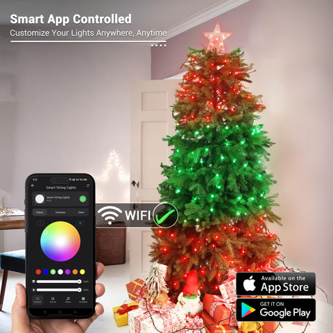 Brizled Pro color spectrum offering 16 million colors for festive themes.