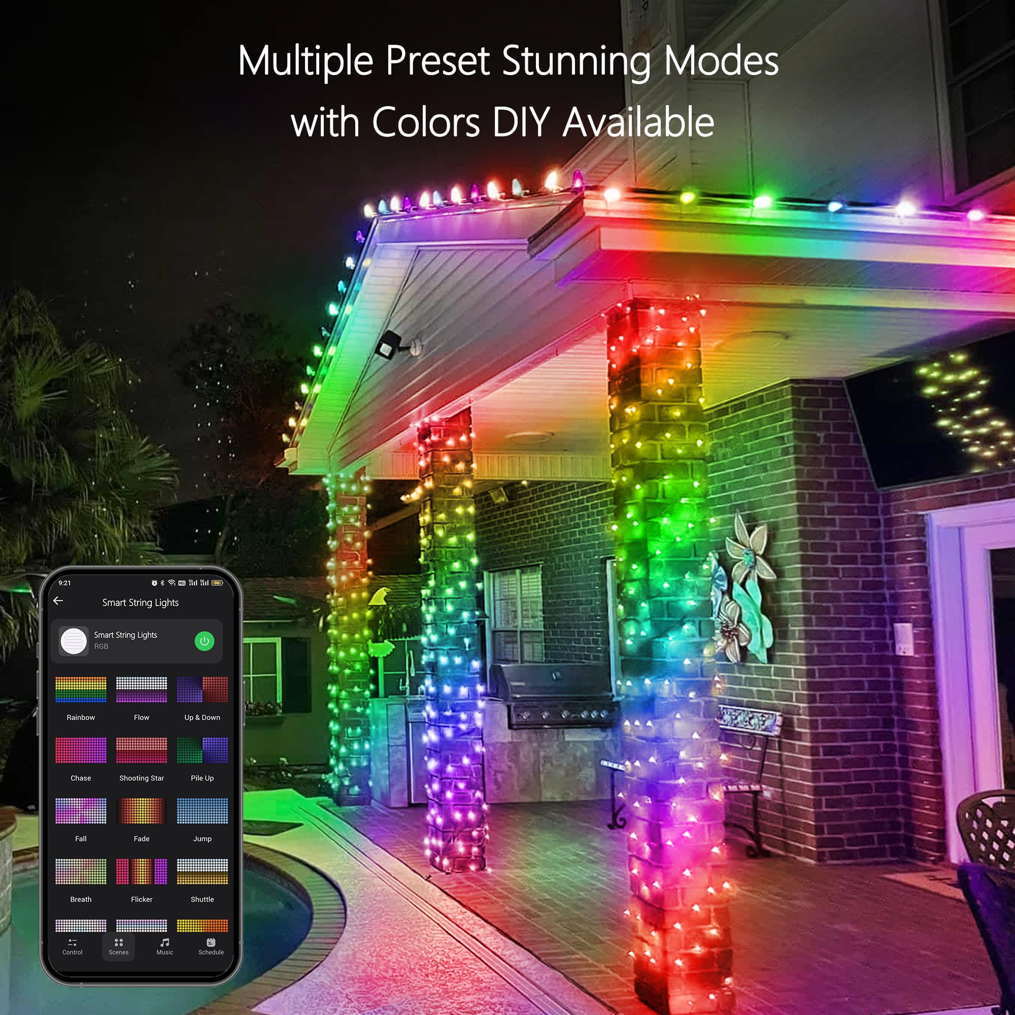 Brizled Pro lights shown with a mobile app for easy remote control.