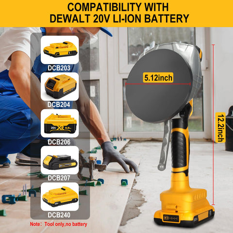 Brngeqi aluminum head and rubber pad for durable tile work.