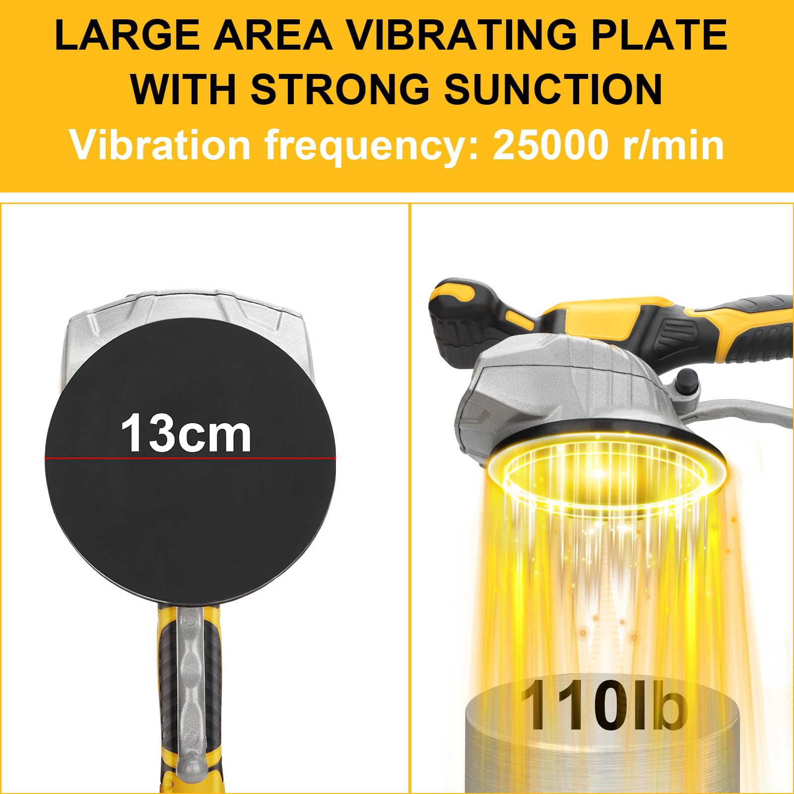 Brngeqi LCD display and lock button for easy, fatigue-free use.