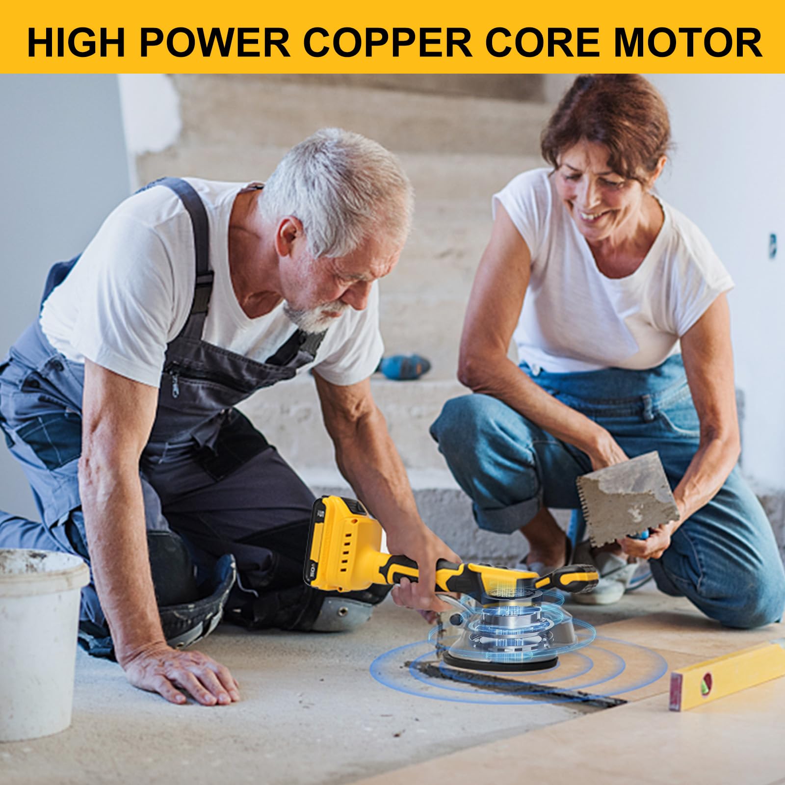 Brngeqi compatible with Dewalt 20V batteries for flexible power on site.