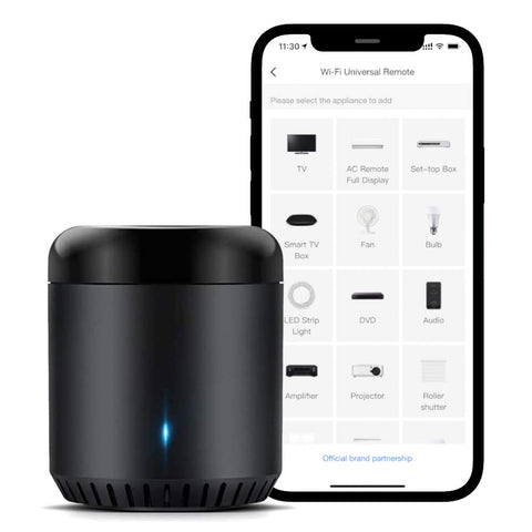 BroadLink RM Mini 3 IR remote control for 50k+ devices.