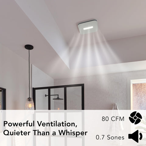Roomside installation for atticless retrofits with AE80LK