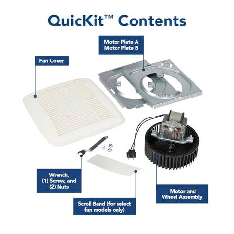 Broan-NuTone BKR60 QuickKit cover and grille for a seamless, low-profile install.