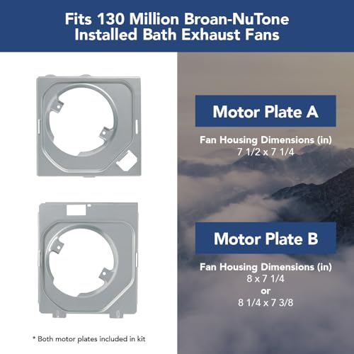 Installation under 10 minutes with Broan-NuTone QuickKit for less downtime.