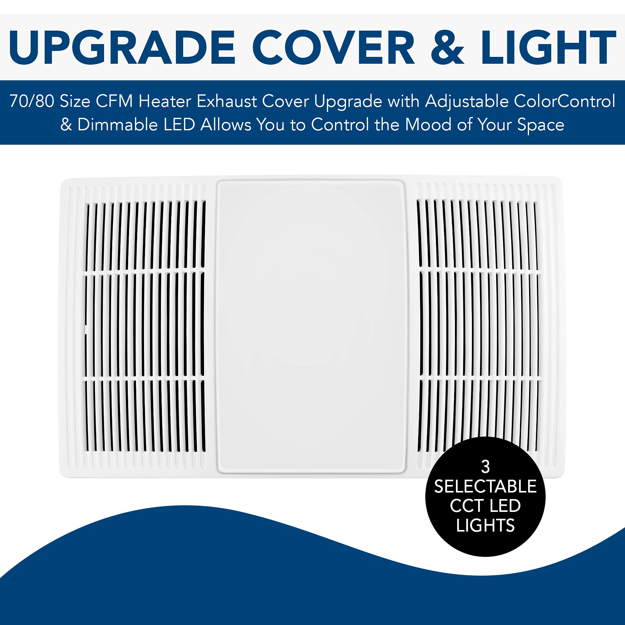 FG80HBS color-adjustable CCT option demonstrating three lighting tones.