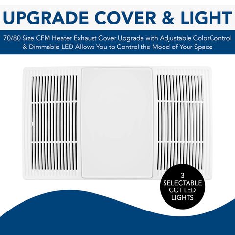 FG80HBS color-adjustable CCT option demonstrating three lighting tones.