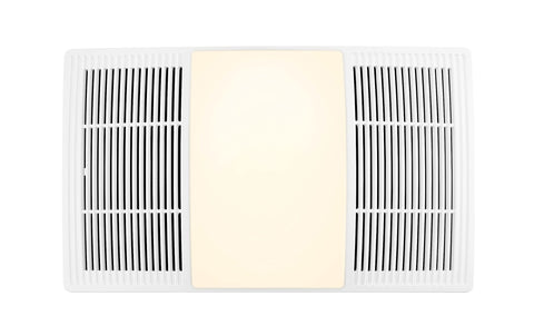 Broan-NuTone FG80HBS dimmable LED installation view for flexible bathroom lighting.