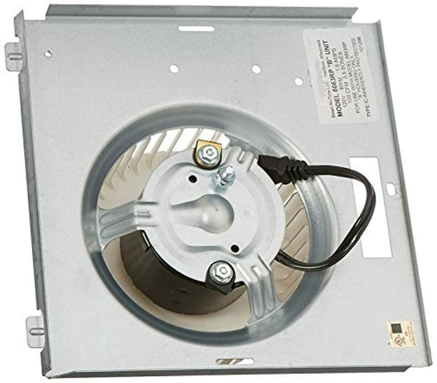 Broan-NuTone Nutone motor 8663RP mounting-studs view supports secure mounting on compatible fans.