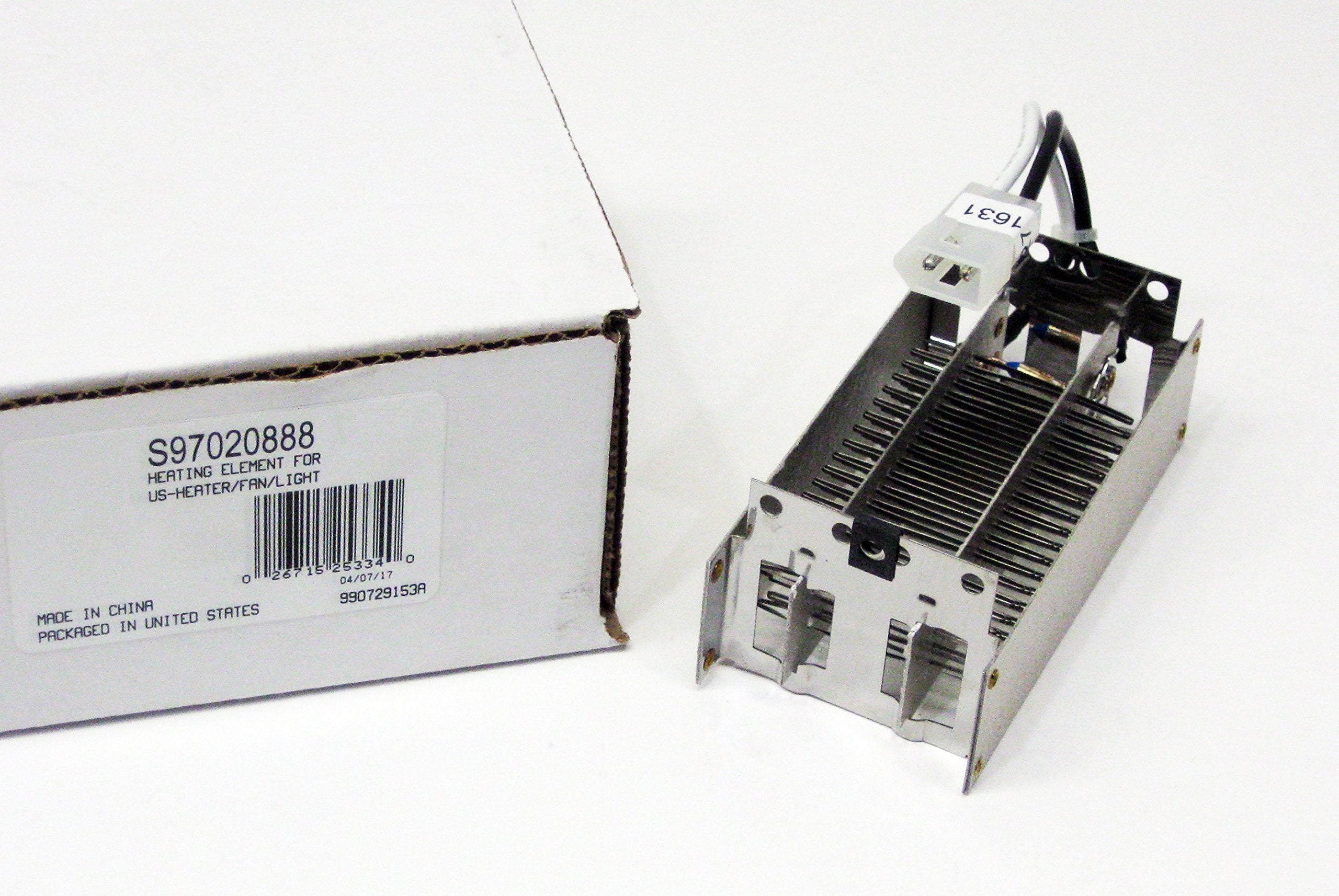 Broan-NuTone S97020888 heater element replacement for heater/fan/light units, supports proper operation.