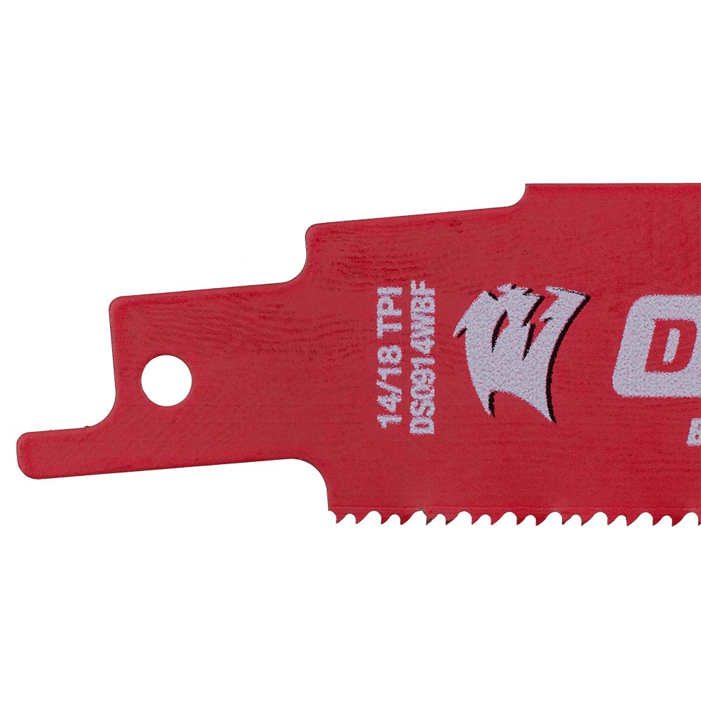 Brock Diablo Steel Demon blade highlights 14/18 TPI for medium metal cutting.