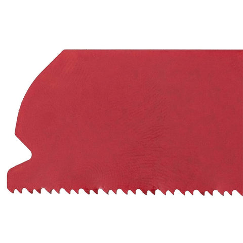 Brock Diablo Steel Demon blade in action cutting metal sheets.