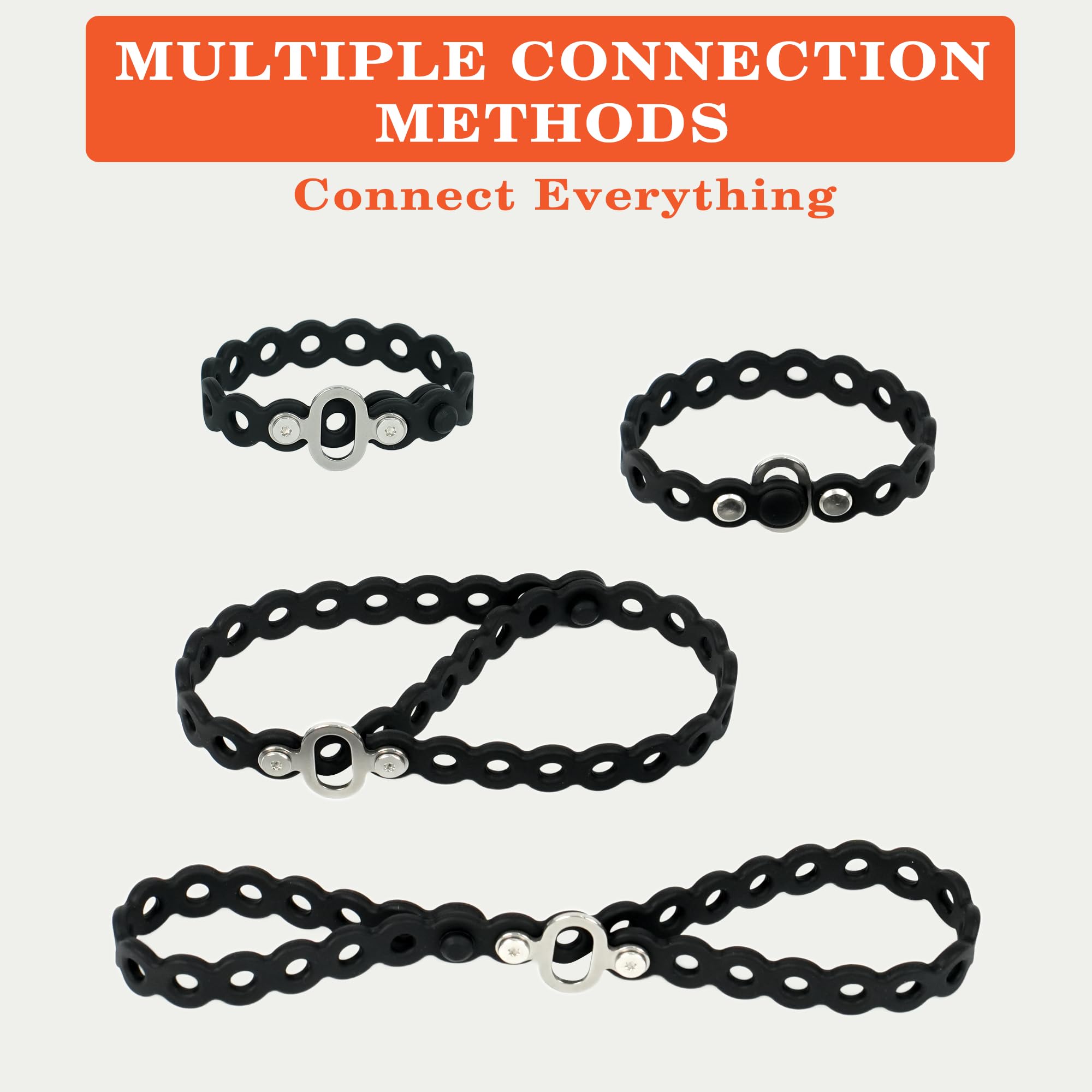 Brolena modular straps attached to packs or carabiners for flexible securing.