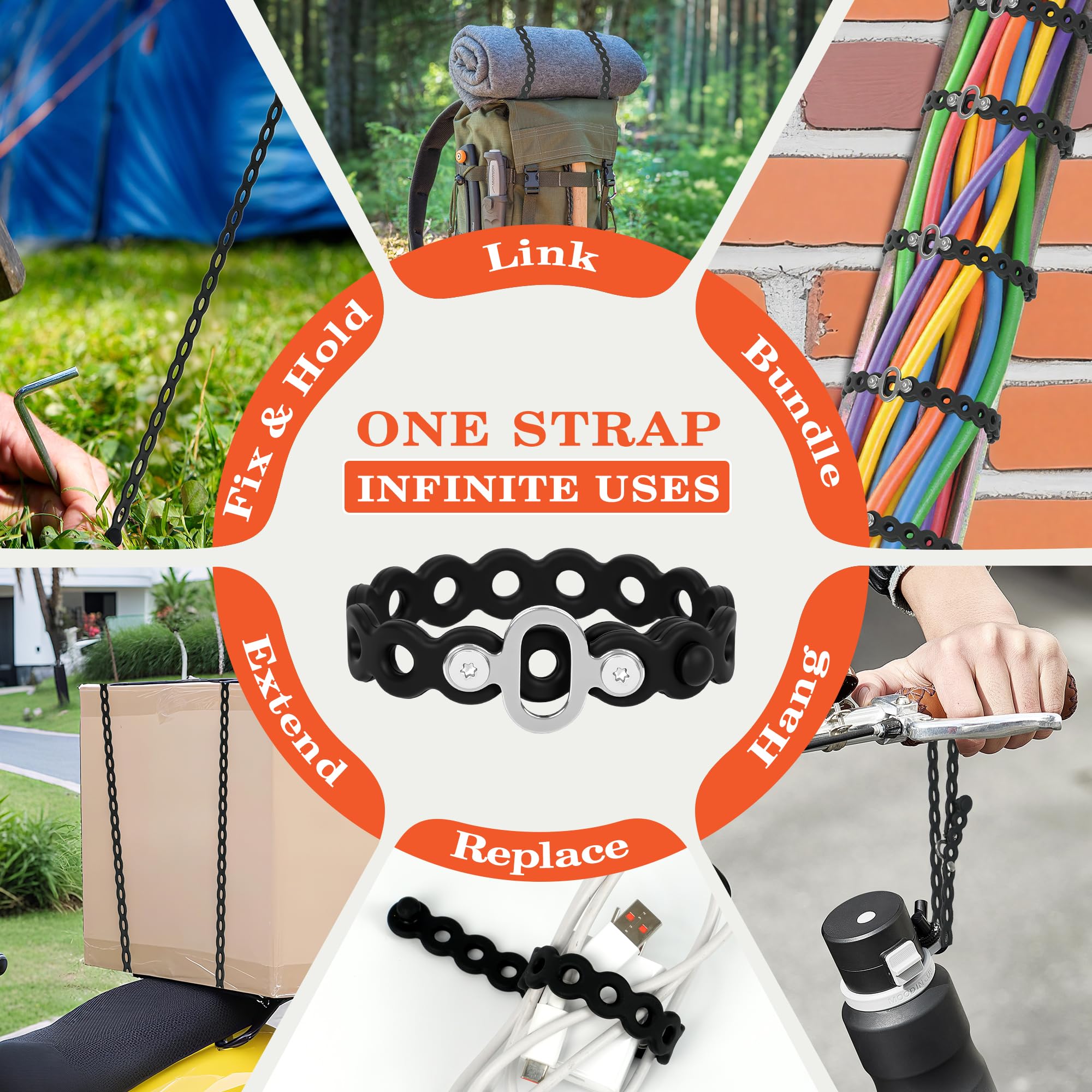 Brolena modular straps grip close-up highlighting silicone grip and secure connectors.