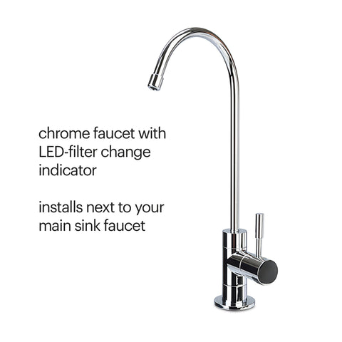 600 gallon capacity keeps purified water flowing longer