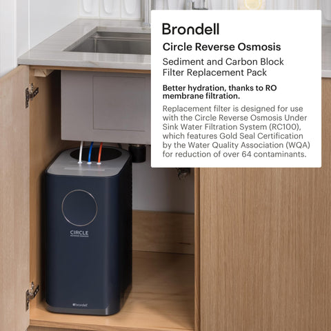 Brondell Circle under-sink installation example highlighting DIY setup.