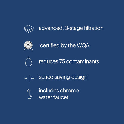Brondell Coral filter twist seal enables quick, clean changes