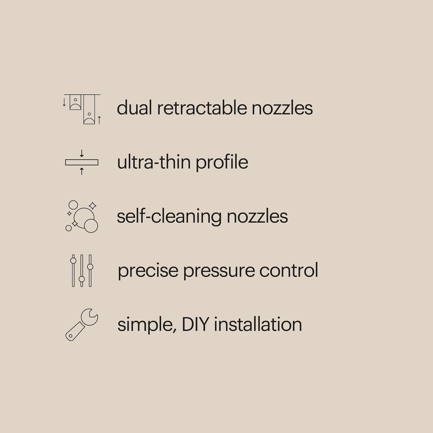 Brondell FreshSpa Thinline easy DIY install with metal braided hose and t-valve.