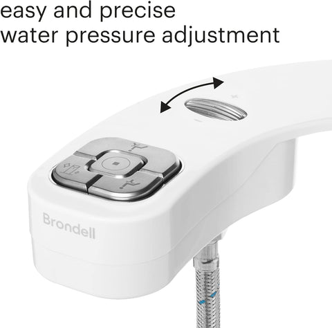 Brondell FreshSpa Thinline 0.2-inch thin profile reduces toilet seat gap.