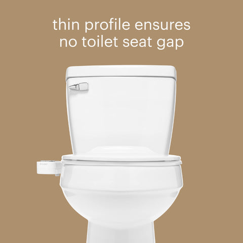 Brondell FreshSpa Thinline compatibility supports standard round or elongated toilets.