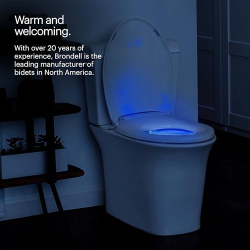 Brondell LumaWarm gentle-closing seat prevents seat slams and noise.