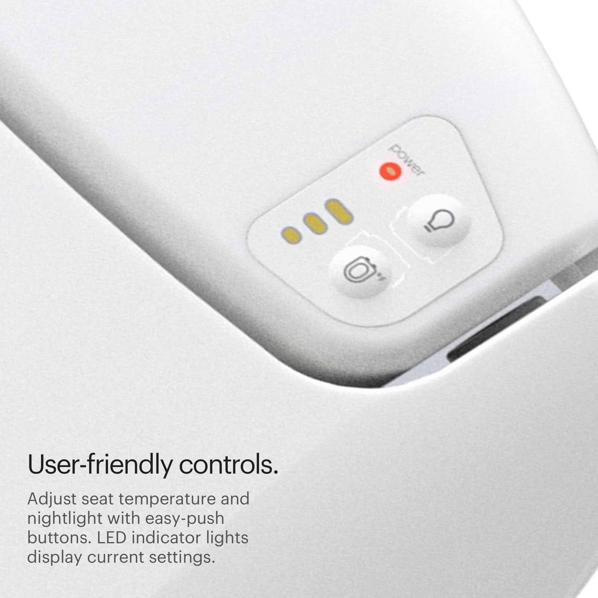 Brondell LumaWarm installation compatible with standard GFI outlet.