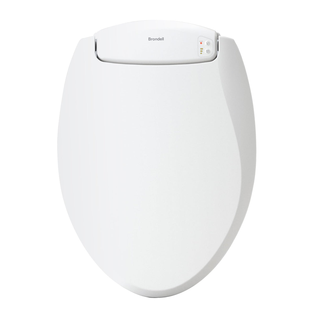 Brondell LumaWarm nightlight seat glows softly for safer nighttime use.