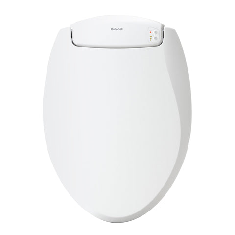 Brondell LumaWarm nightlight seat glows softly for safer nighttime use.