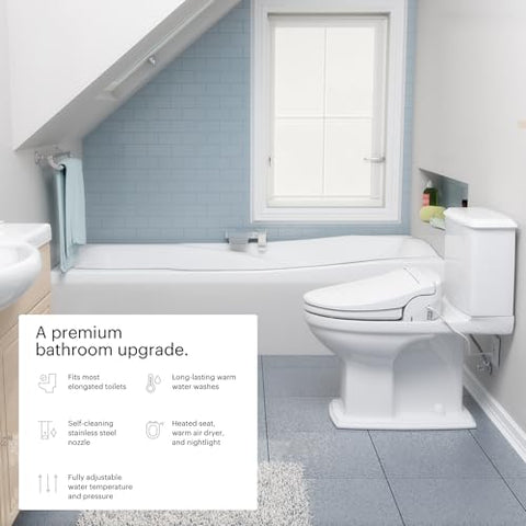 Brondell SE400 illuminated night light guides your night visit.
