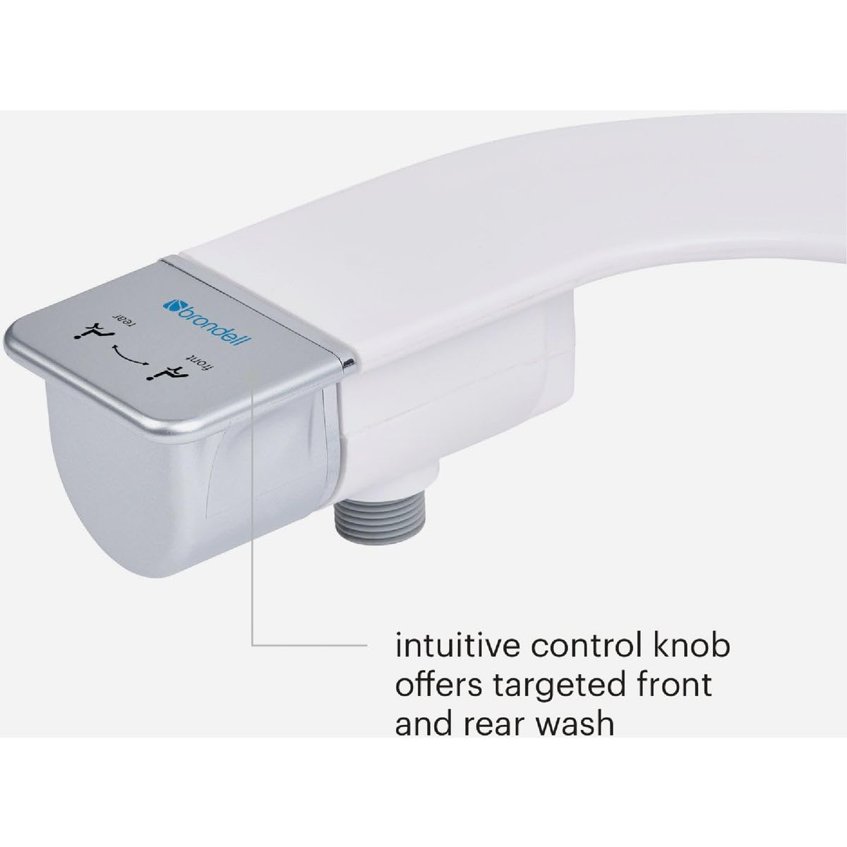 Brondell SS-250 silver knob for simple water control.