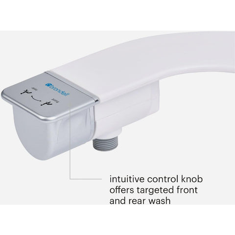Brondell SS-250 silver knob for simple water control.