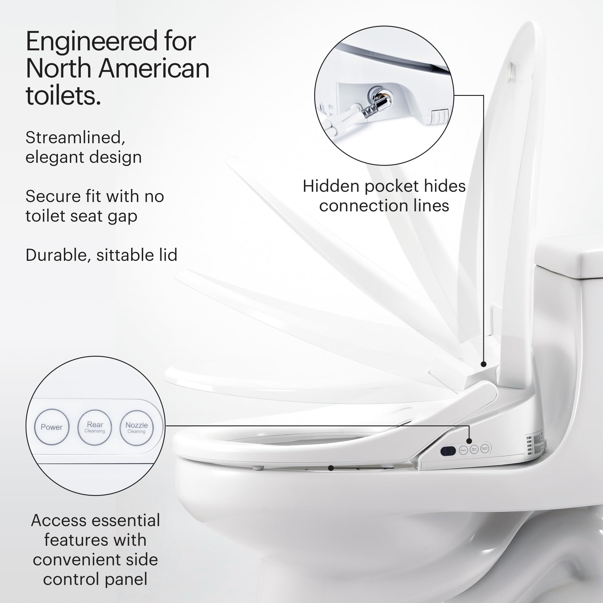 Brondell Swash 1400 dual stainless steel nozzles: durable hygiene option