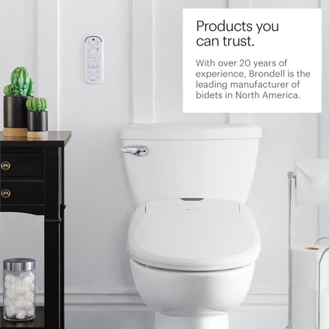 Brondell Swash 1400 easy installation: fits elongated toilets with simple setup