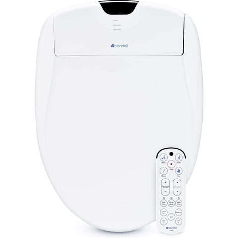Brondell Swash 1400 front view: sleek bidet seat design for a refined bathroom