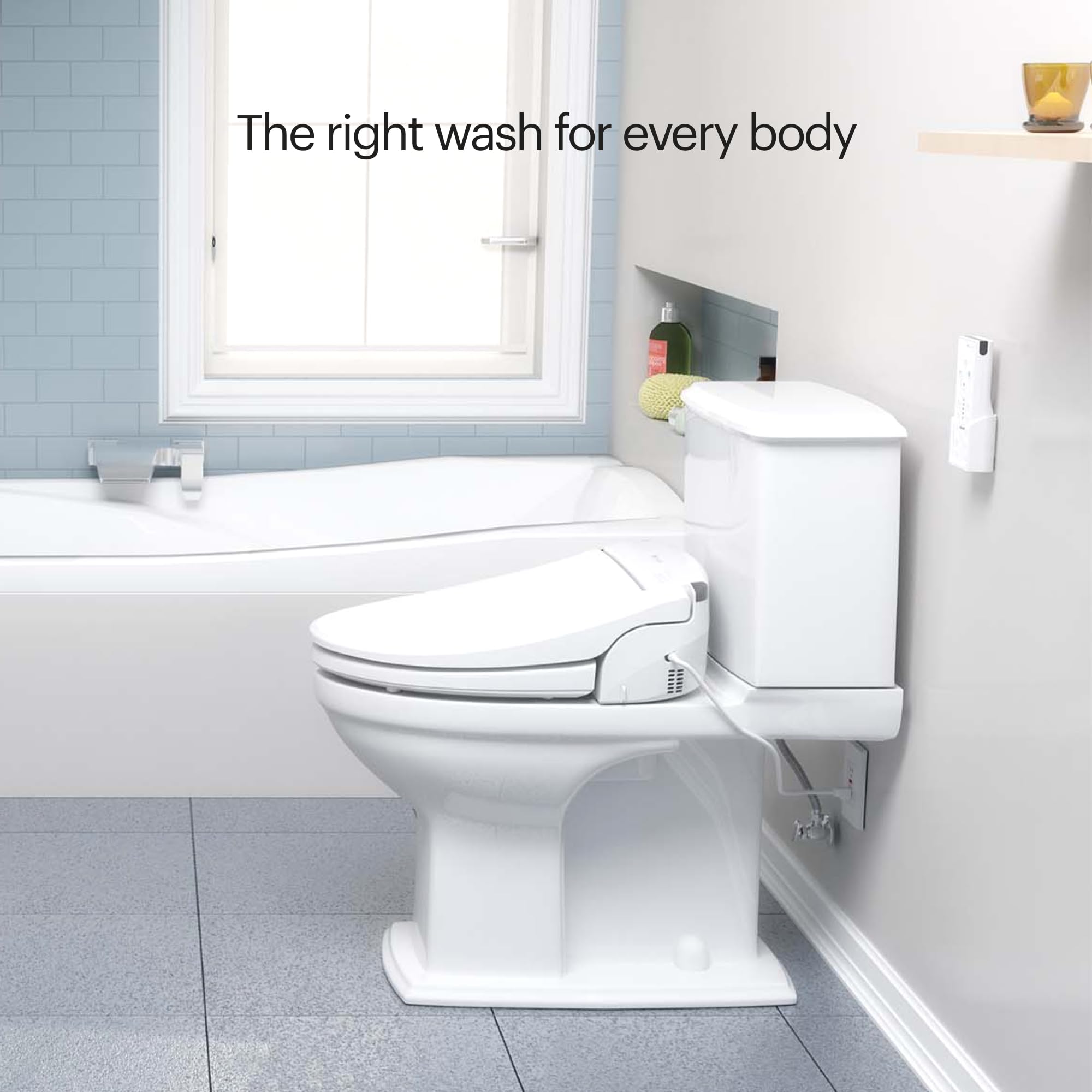 Brondell Swash SE600 hidden-pocket design for tidy installation.