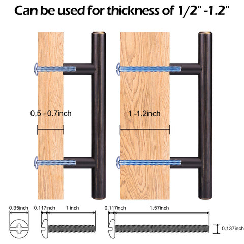 BRONZEHOMM 5-38 inch length cabinet pull elevates kitchen hardware.